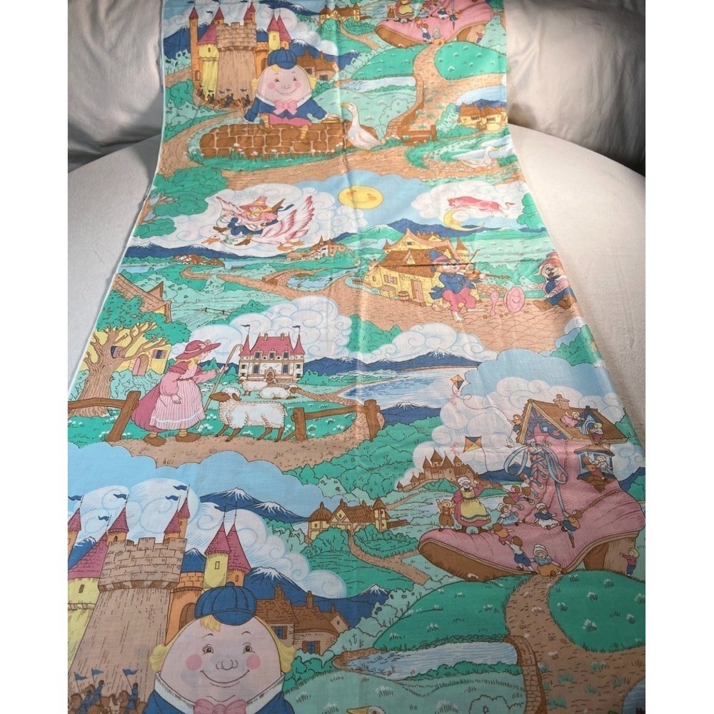 Fabric -RARE ViP Cranston Print Works Nursery Rhyme Characters 2.5 yards x 44" W